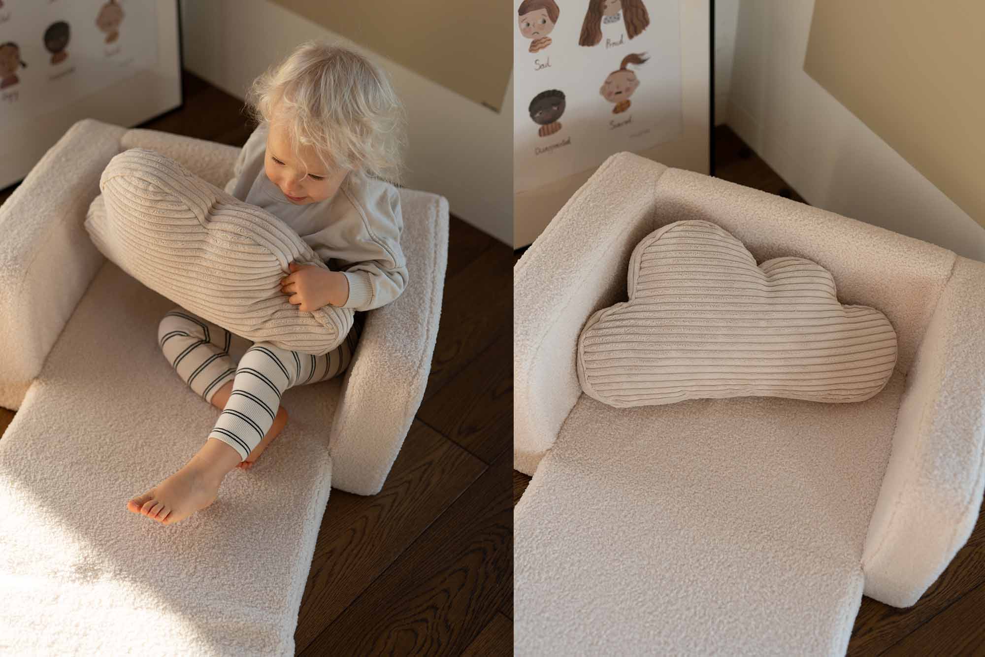 Shappy Cloud Cushion Corduroy Vanilla