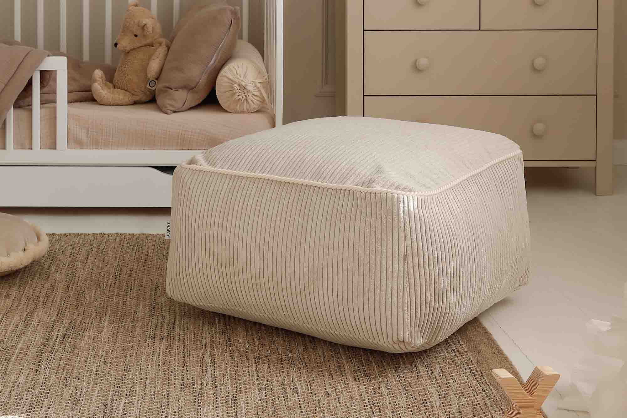 Kumo Ottoman Corduroy Vanilla