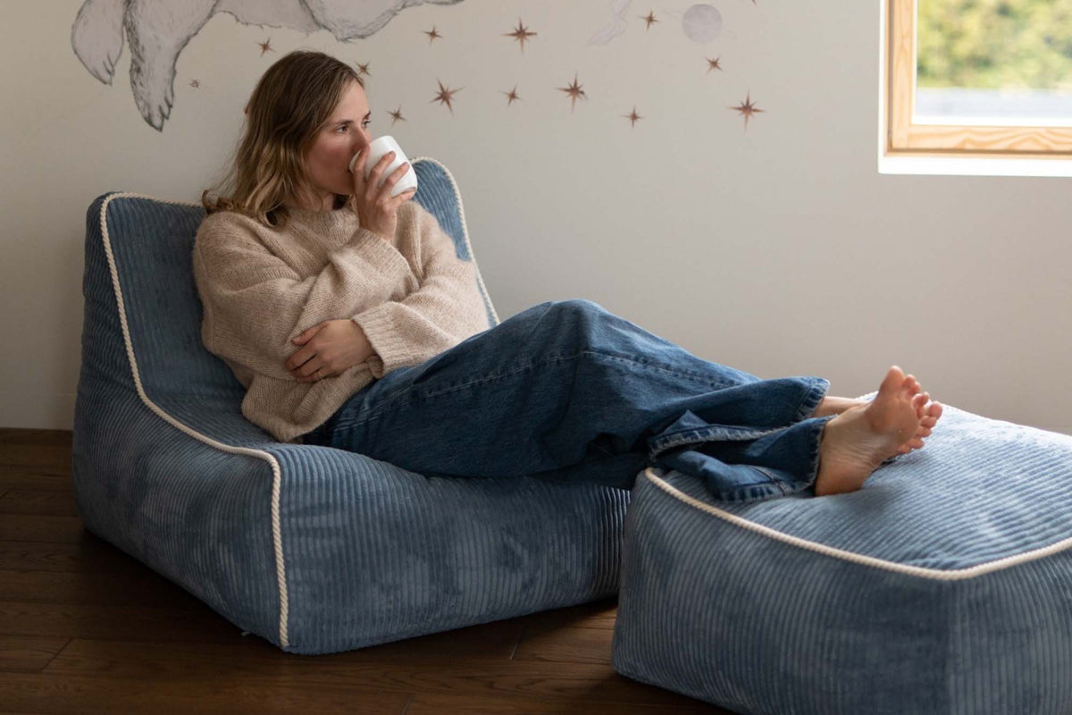 Kumo Chair Corduroy Sky Sugar