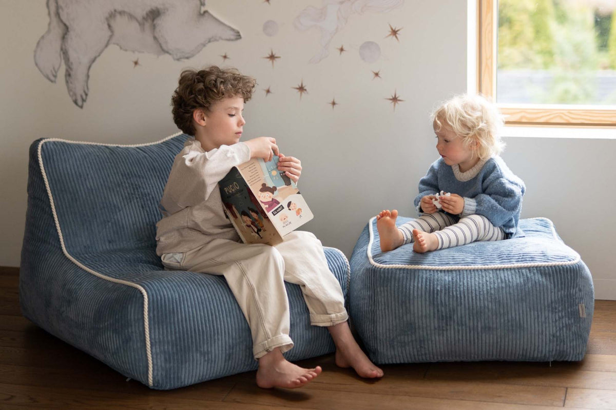 Kumo Chair Corduroy Sky Sugar