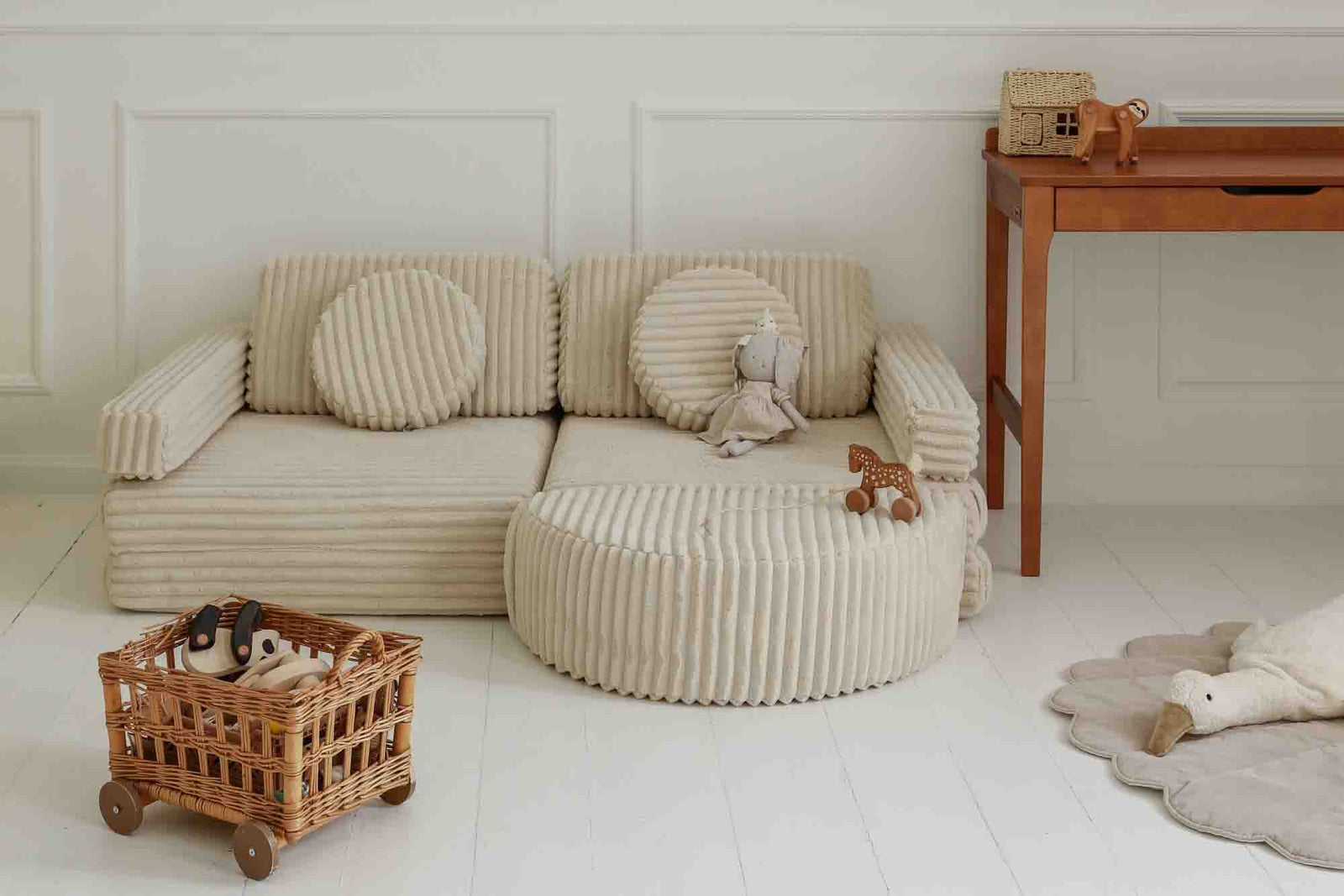 Shappy Rocker Pure Corduroy Waffle Cream Beige