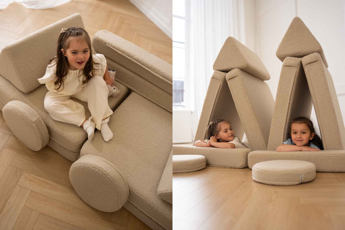 Shappy Teddy Play Sofa Light Beige